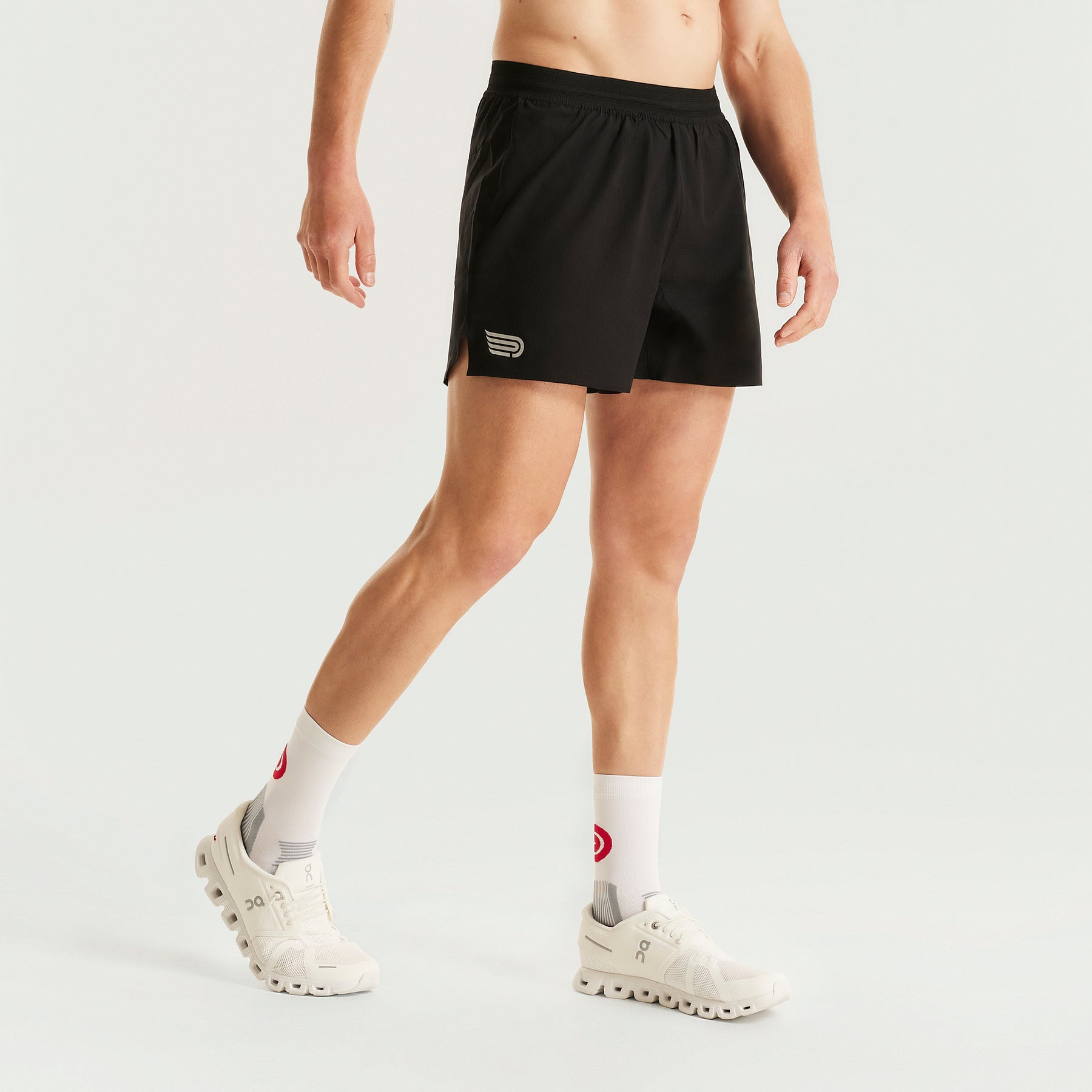 Men's Elite 4.5" Shorts | Black/Sliver