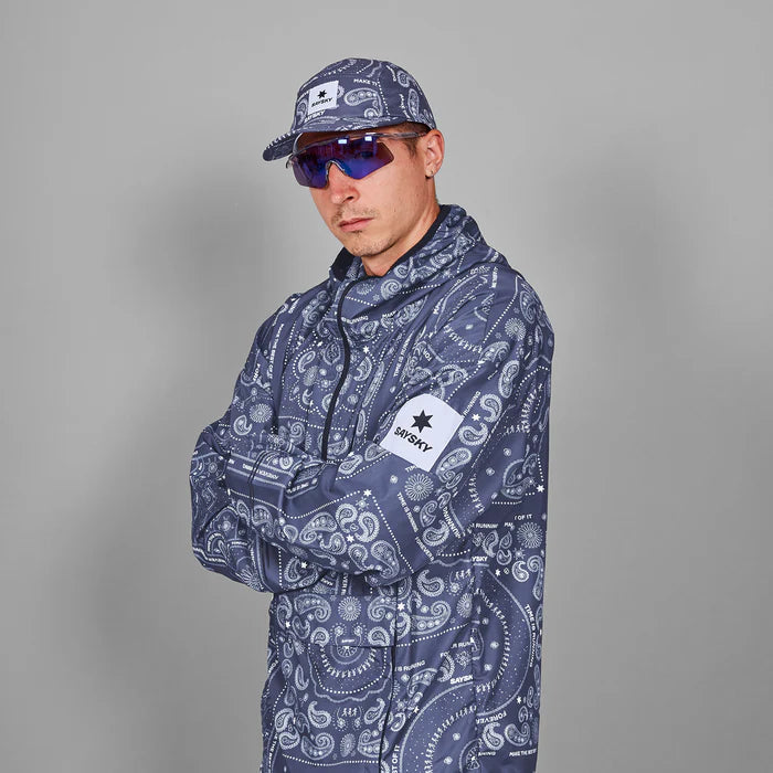 佩斯利戰鬥帽 |藍色佩斯利花紋