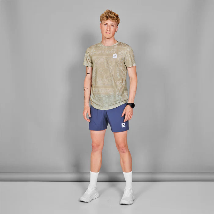 Paisley Combat T-shirt | Beige Paisley