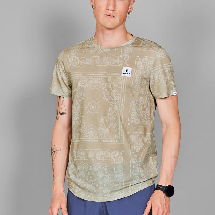 Paisley Combat T-shirt | Beige Paisley