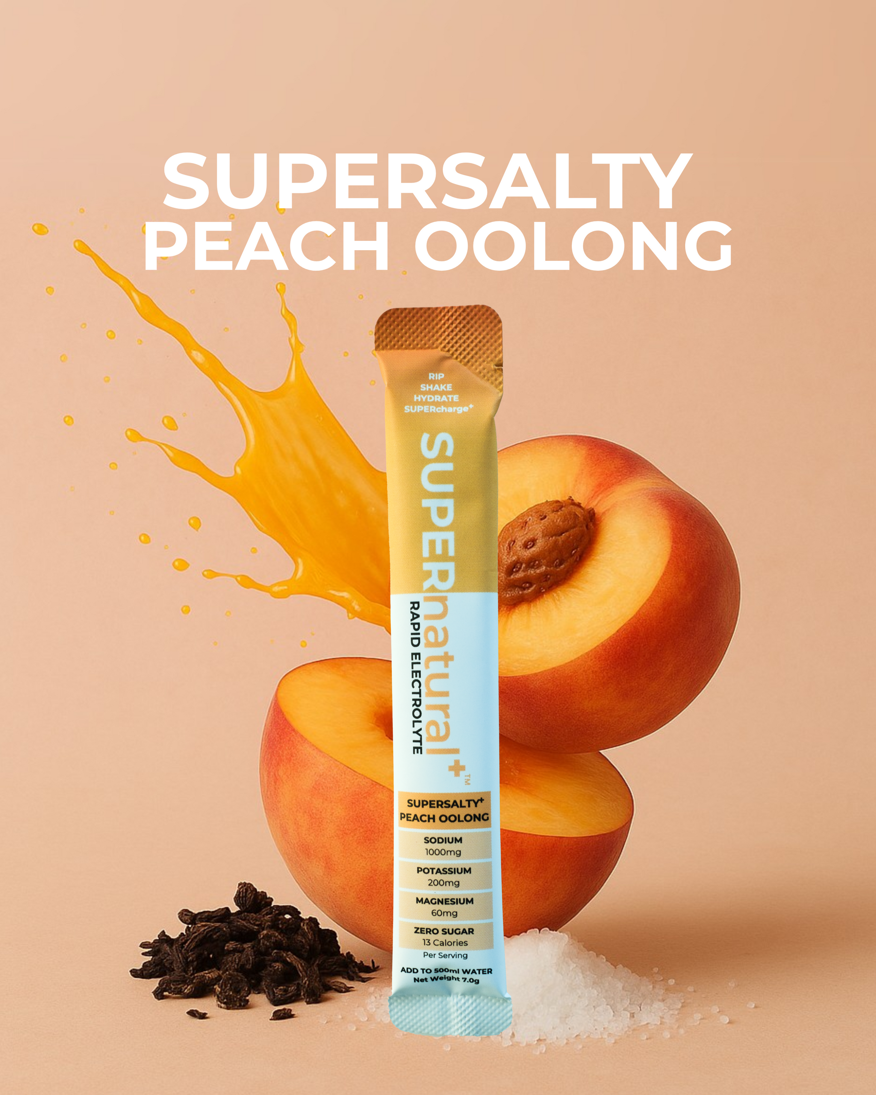 SUPERsalty 電解質小包 |桃子烏龍茶(7.0克)
