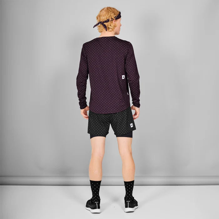 M Polka 2 In 1 Pace Shorts 5" | Reflective Black