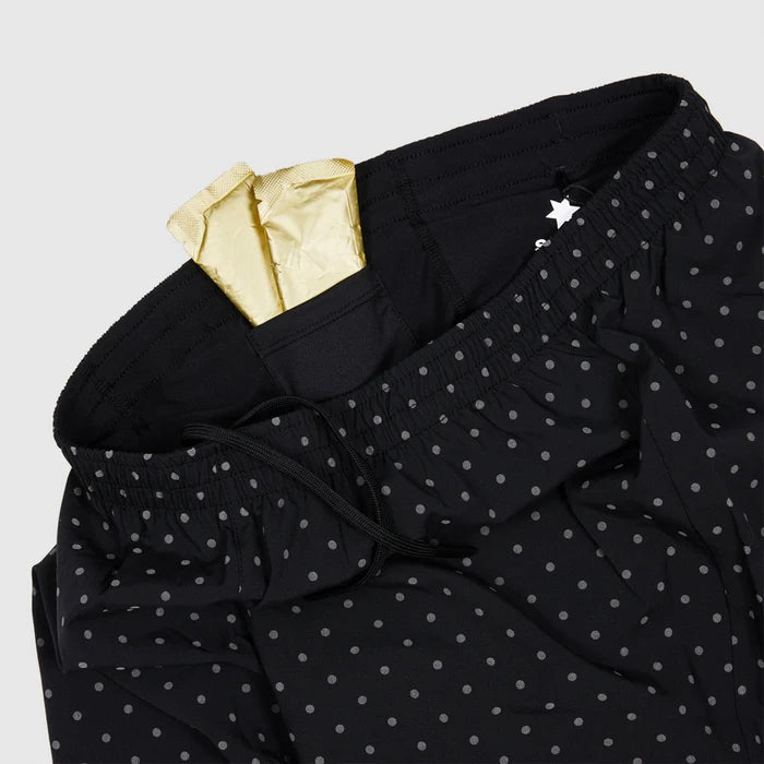 M Polka 2 In 1 Pace Shorts 5" | Reflective Black