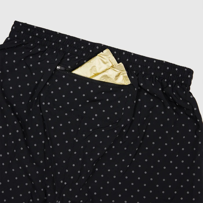 M Polka 2 In 1 Pace Shorts 5" | Reflective Black