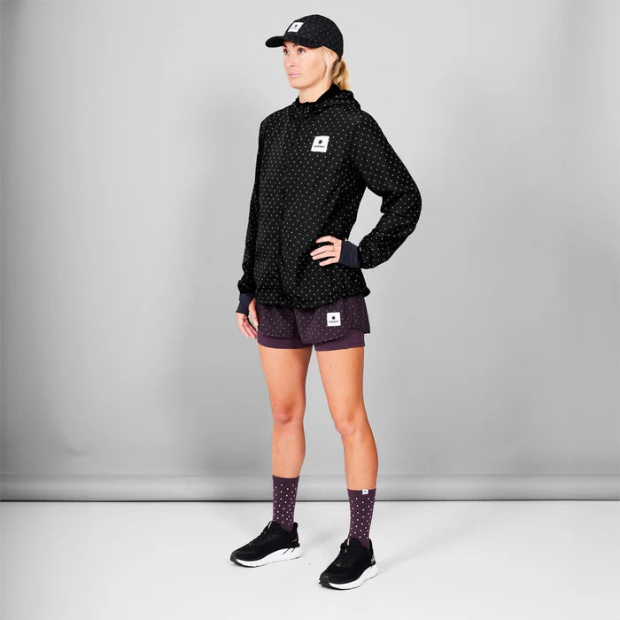 Women Polka Blaze Jacket | Reflective Black