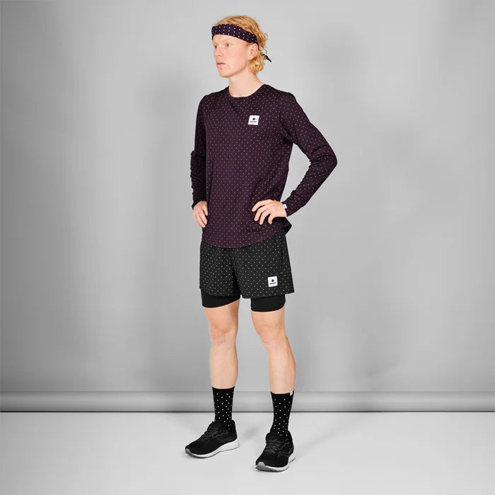 Polka Pace Long Sleeve | Reflective Purple