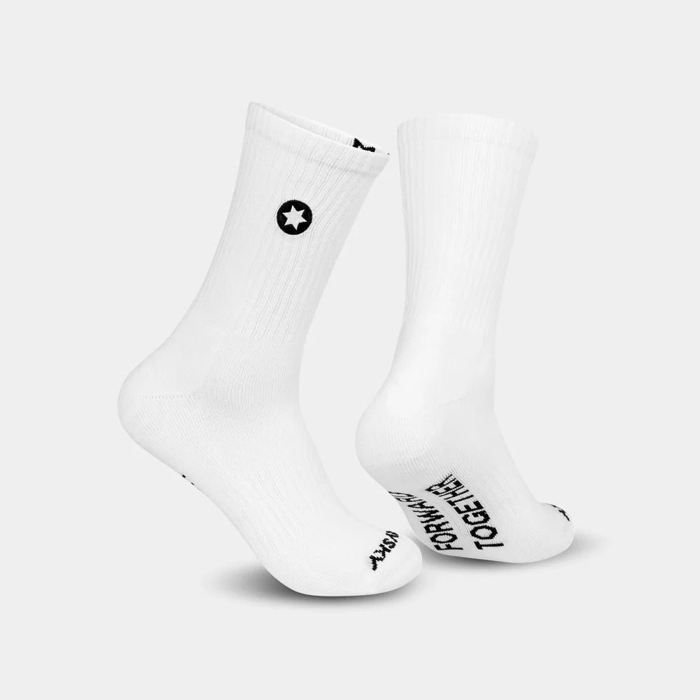 Everyday Crew Socks | White C101