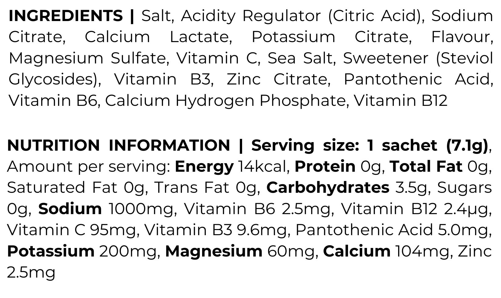 超鹽電解質 |混合裝 12 包(2 種口味)