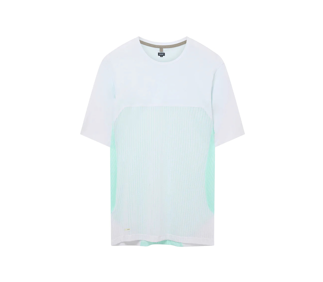 男士 SS 熱天氣 T 卹 |白色/綠色