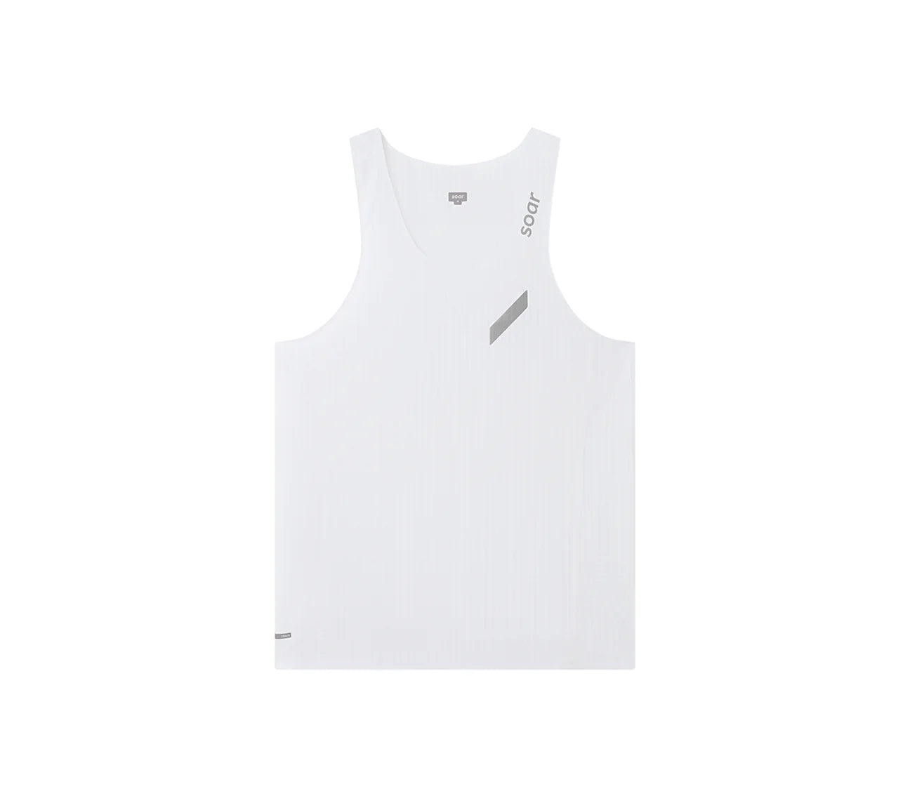 男士比賽背心 |白色的