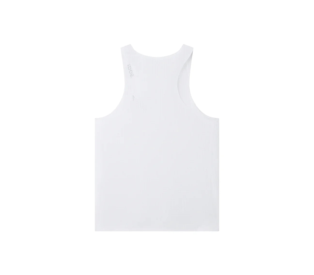 男士比賽背心 |白色的