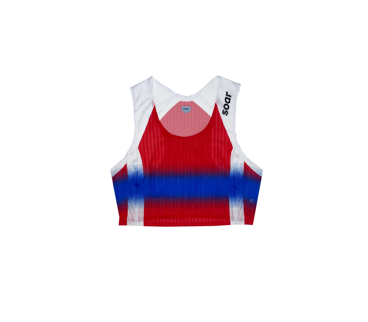 W Crop Race Vest | Red/Blue Stripe (HK Exclusive)