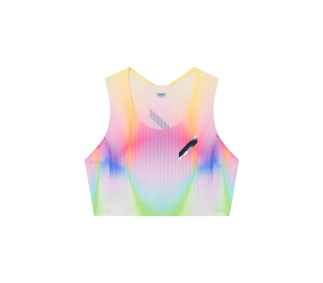 W Crop Race Vest | Summer Rainbow