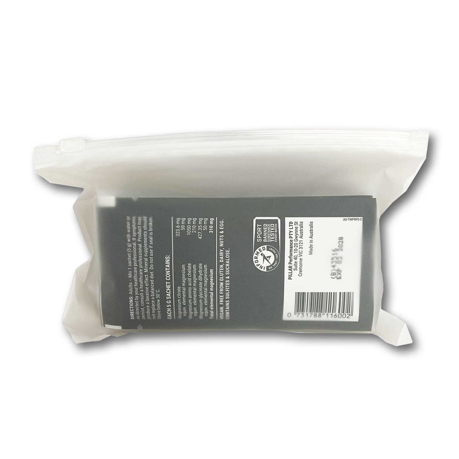 Triple Magnesium Professional Recovery Powder (Travel Pack) -  5g Sachet x 20 pcs | Berry