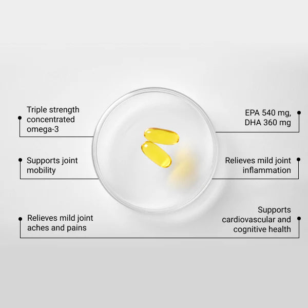 三倍強度濃縮 Omega-3 - 90粒瓶裝