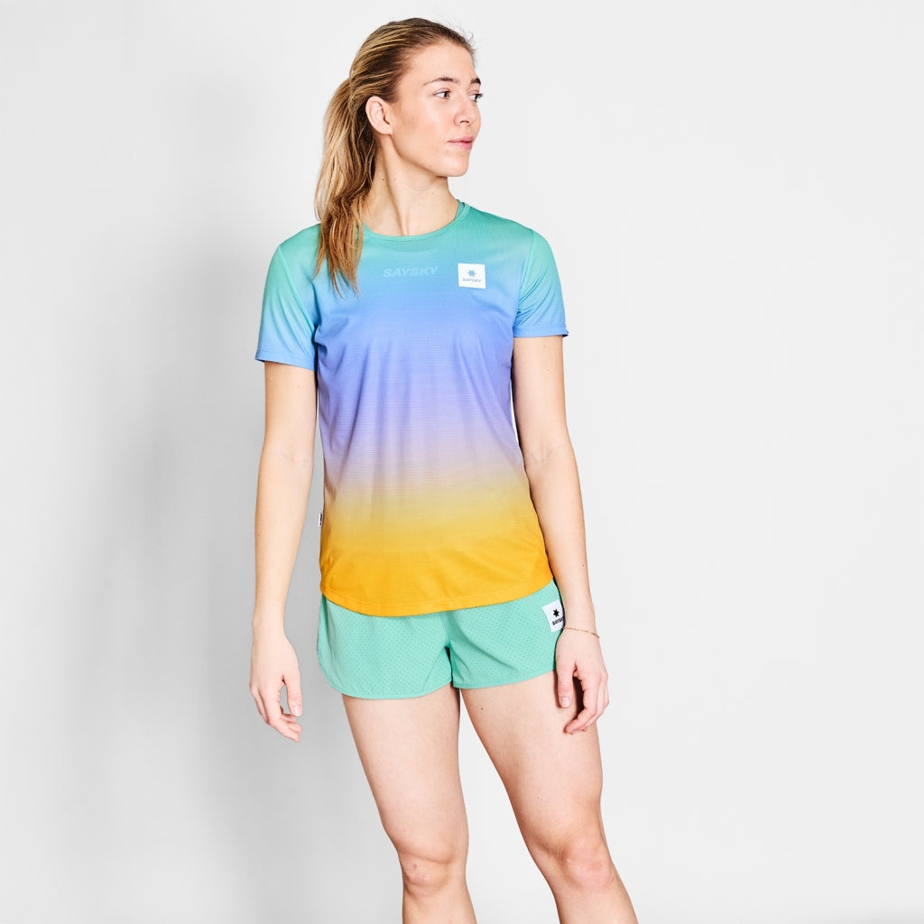 W Drip Dye Flow T-Shirt | Multi