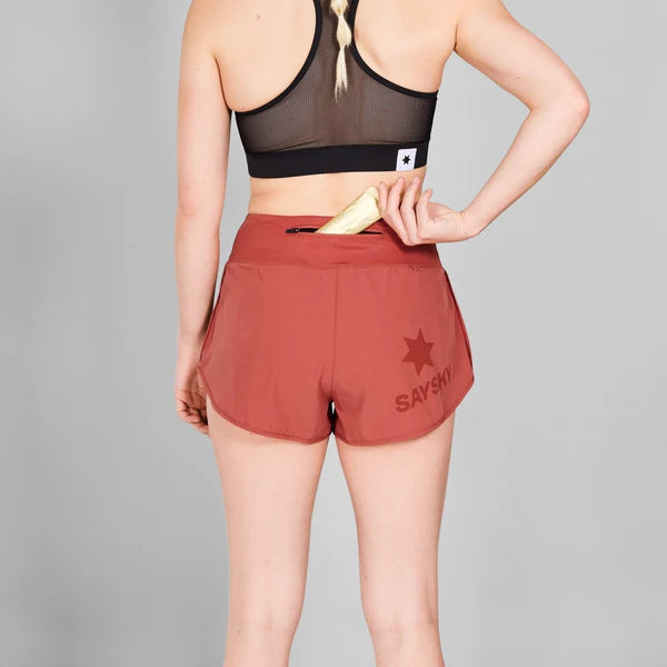 W Pace Shorts 3" | Red