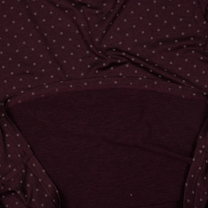 Women Polka Pace Long Sleeve | Reflective Purple