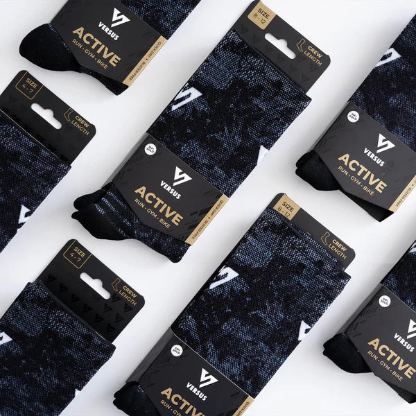 Active Crew Socks | Black Viper