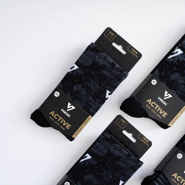 Active Crew Socks | Black Viper