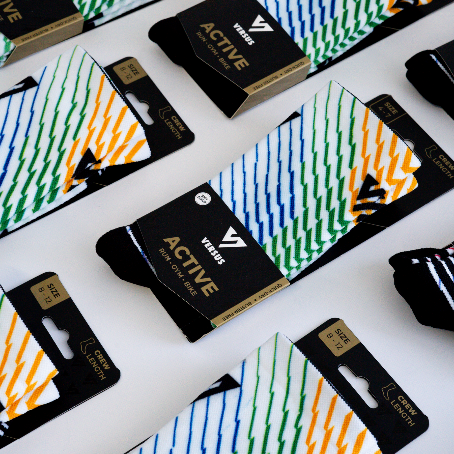 Active Crew Socks | South African Stripes