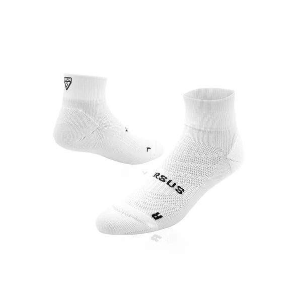 Running Quarter Socks | White RUN