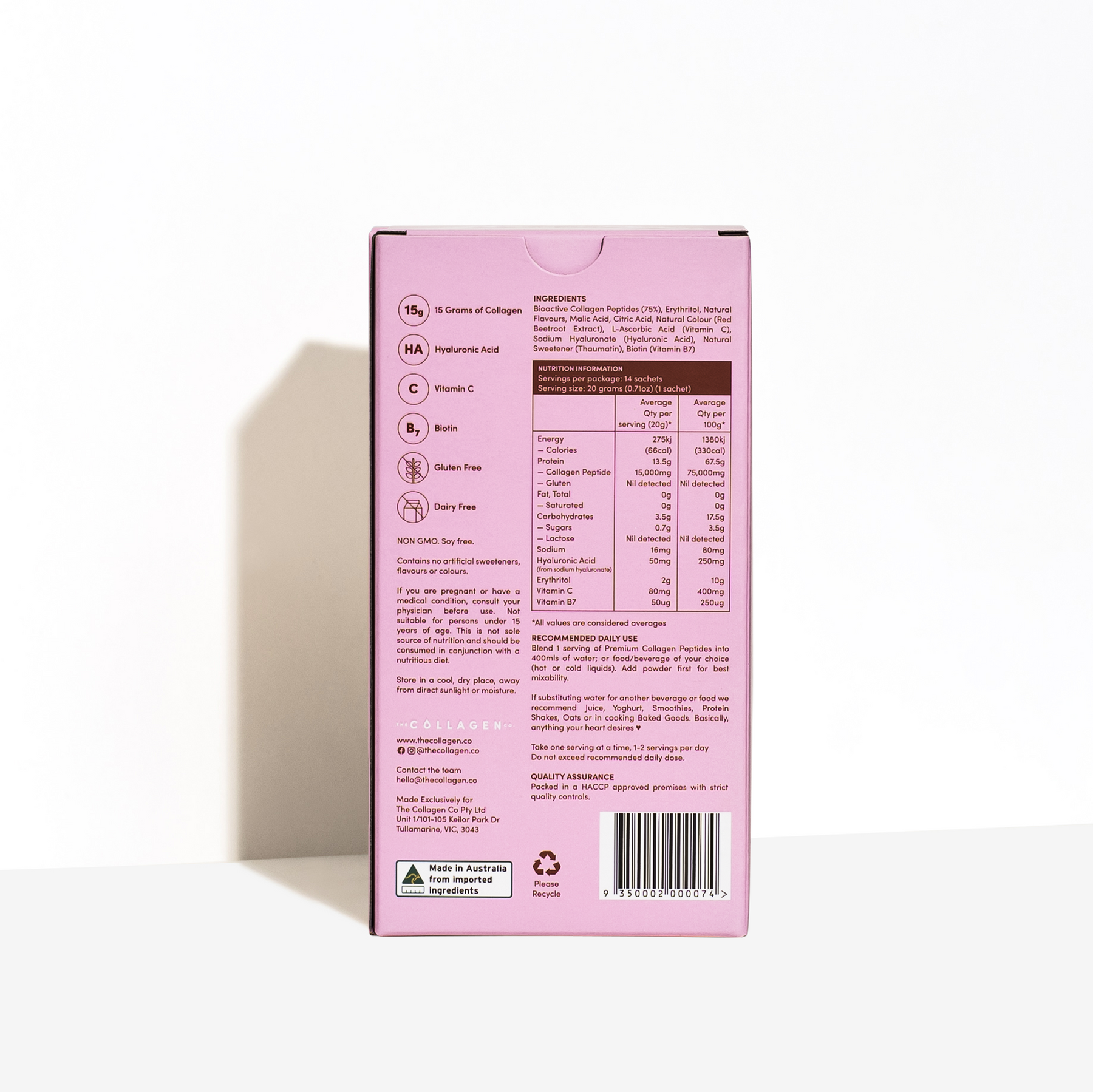 Strawberry Watermelon Collagen Sachets - 280g