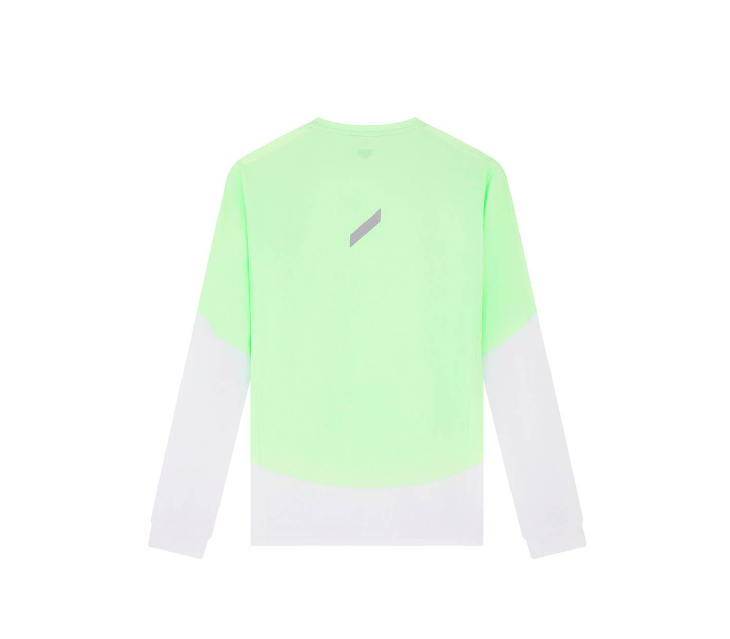 男款長袖印花科技 T 卹 |霓虹薄荷