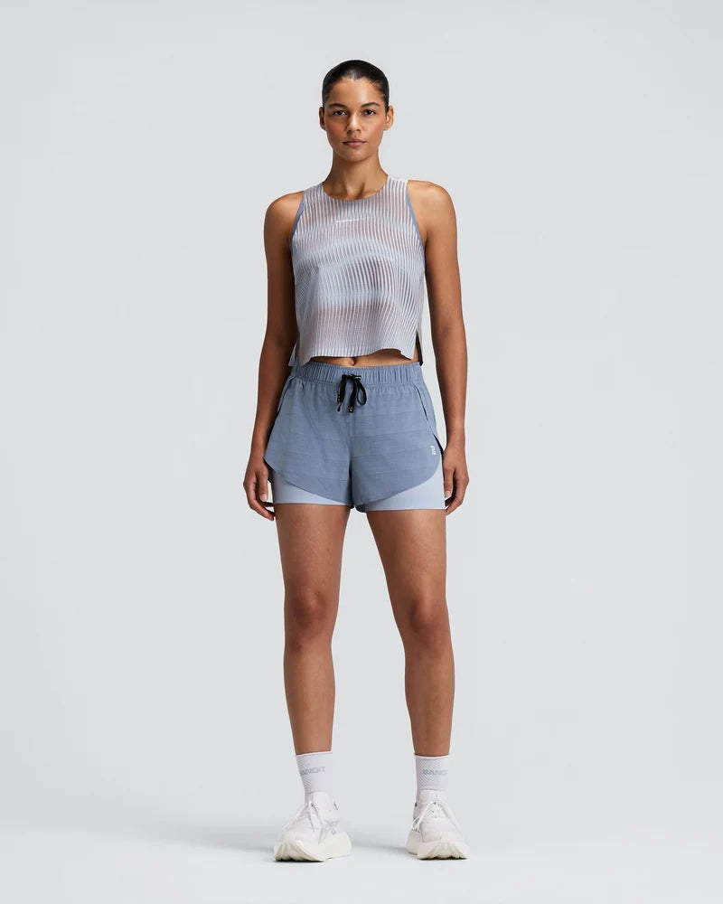 W CoolGrid Race Singlet | Pavilion Blue
