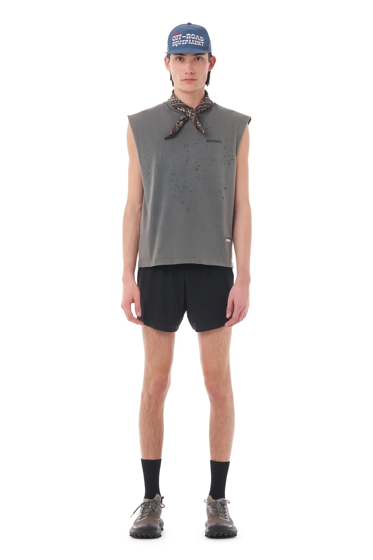 M MothTech Muscle Tee | Faded Black
