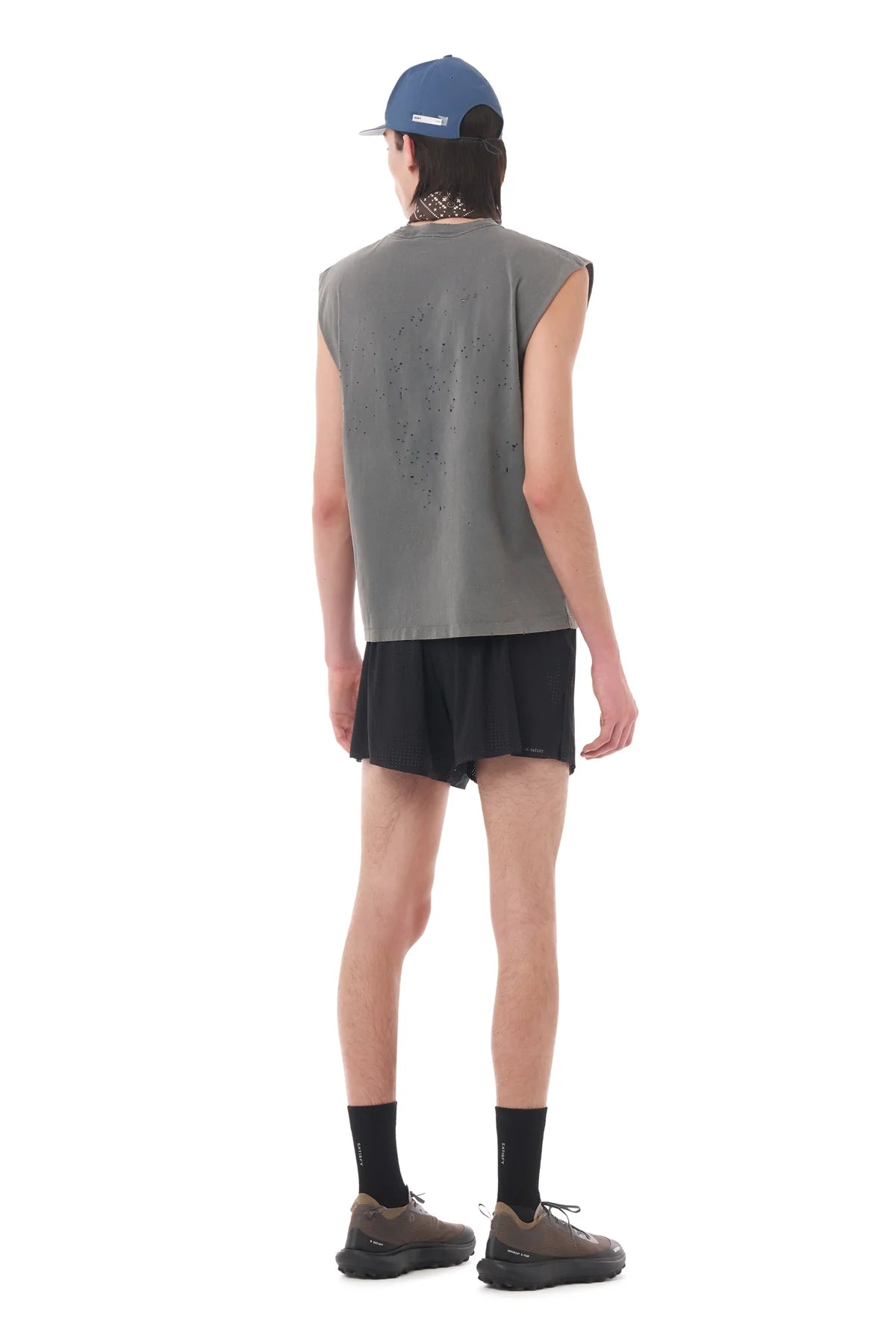 M MothTech Muscle Tee | Faded Black