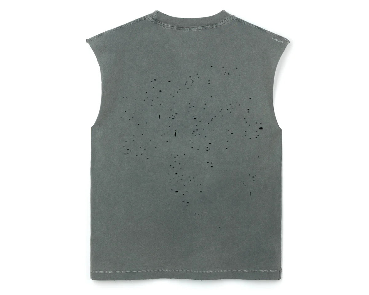 M MothTech Muscle Tee | Faded Black