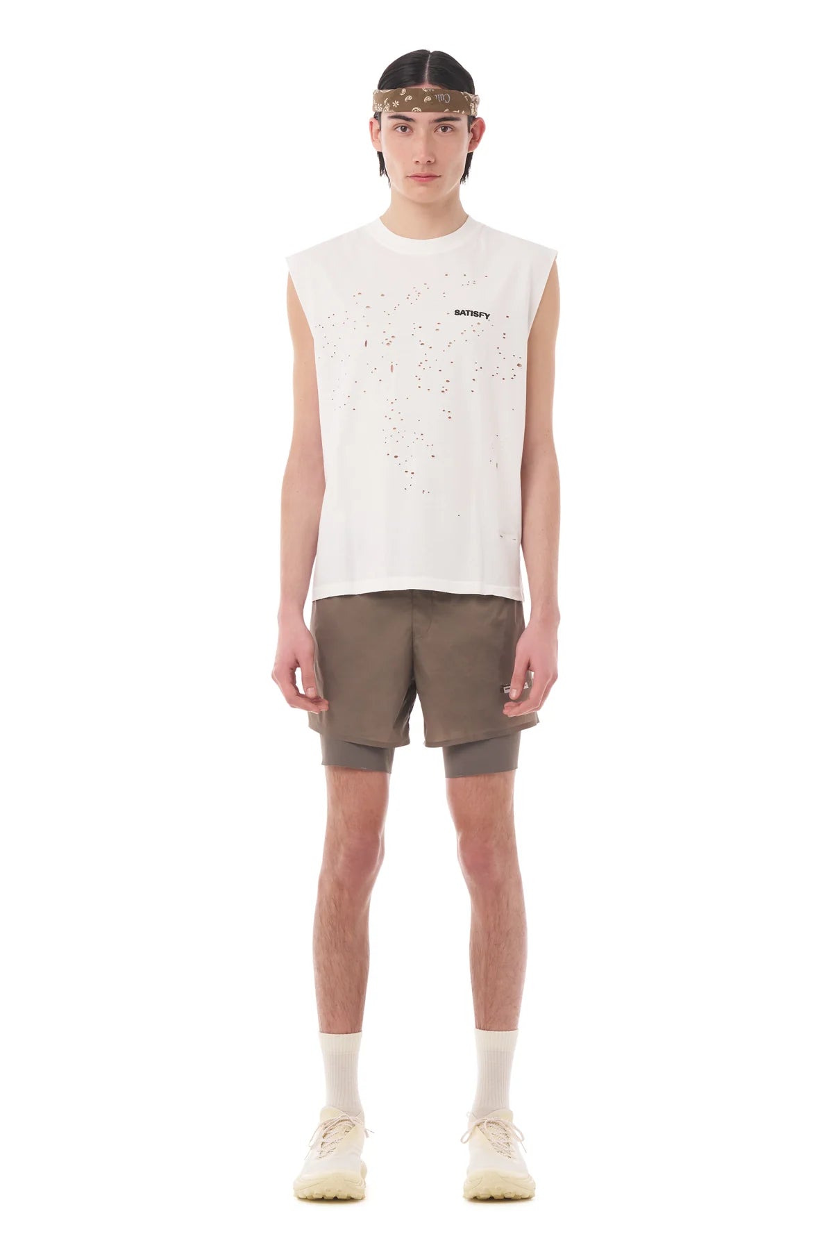 M MothTech Muscle Tee | Aged Grey