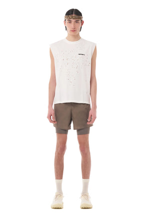 M MothTech Muscle Tee | Aged Grey