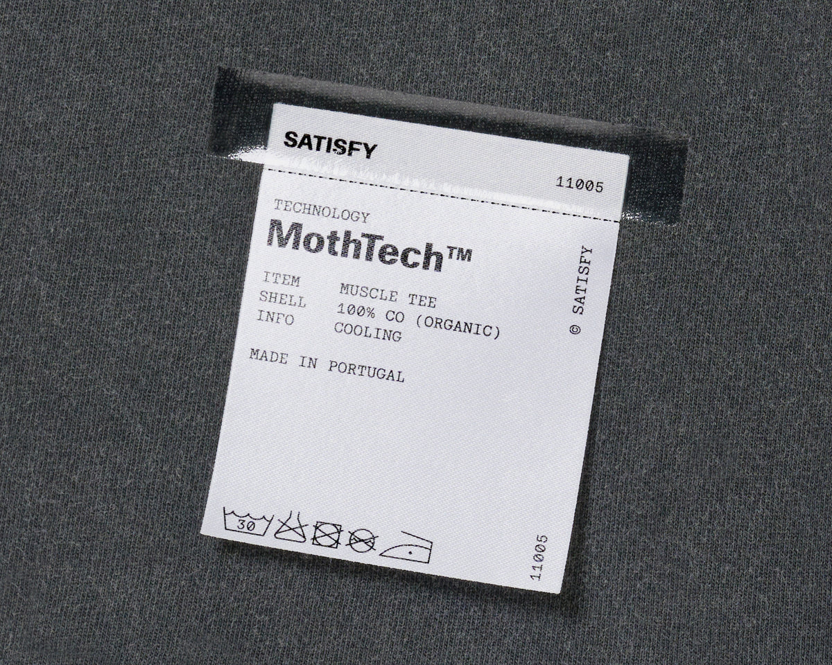 M MothTech Muscle Tee | Aged Black