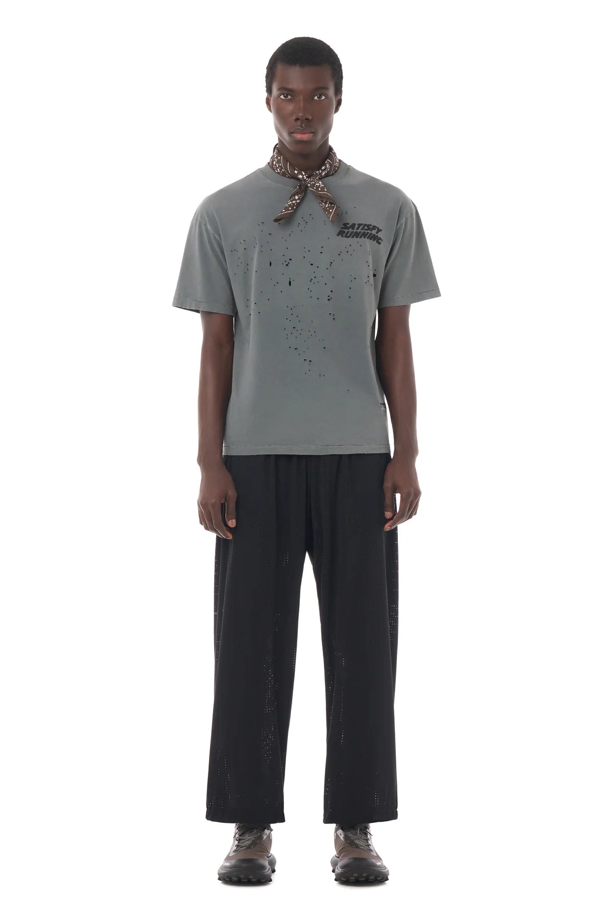 M MothTech T-Shirt | Faded Black 01A08