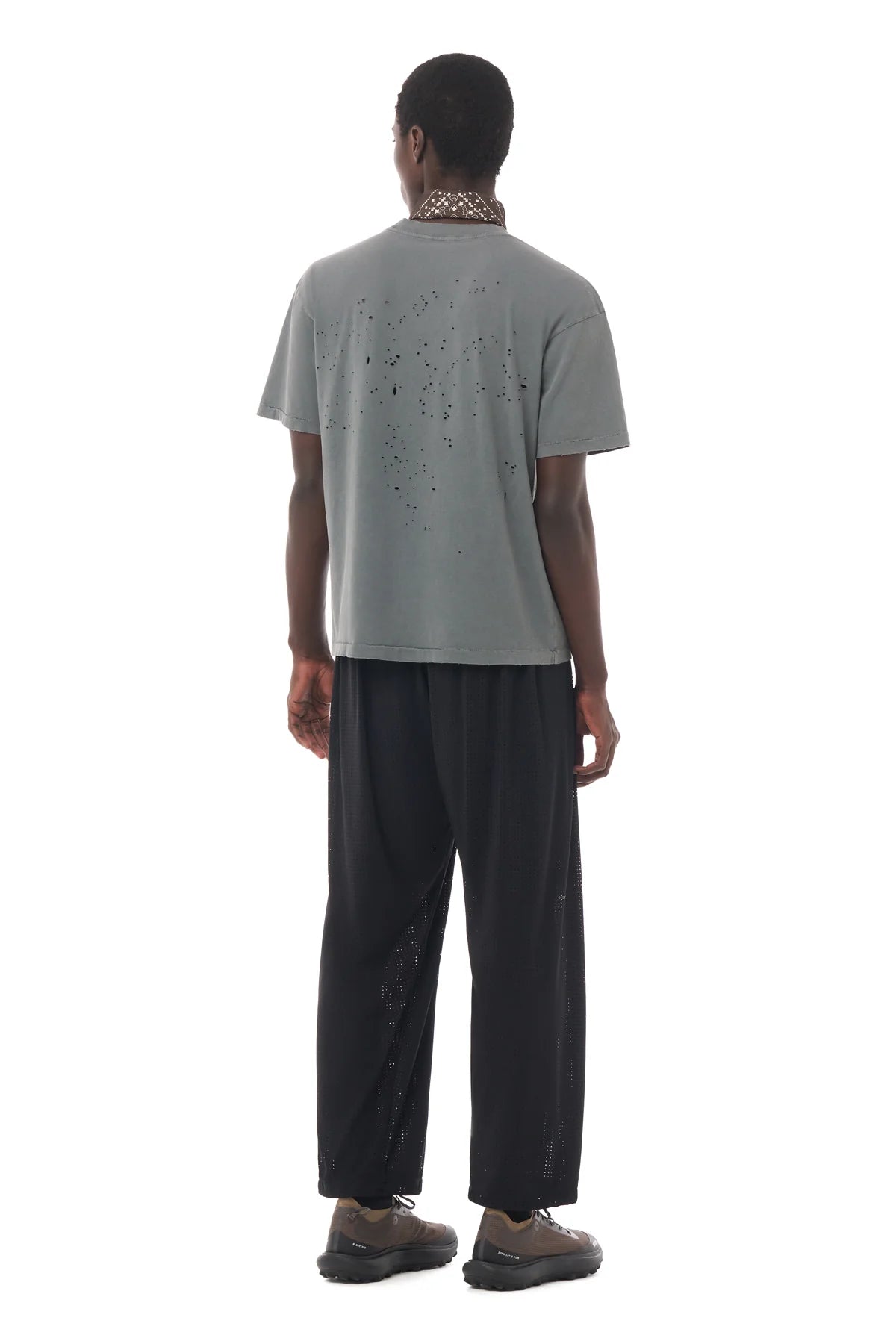 M MothTech T-Shirt | Faded Black 01A08