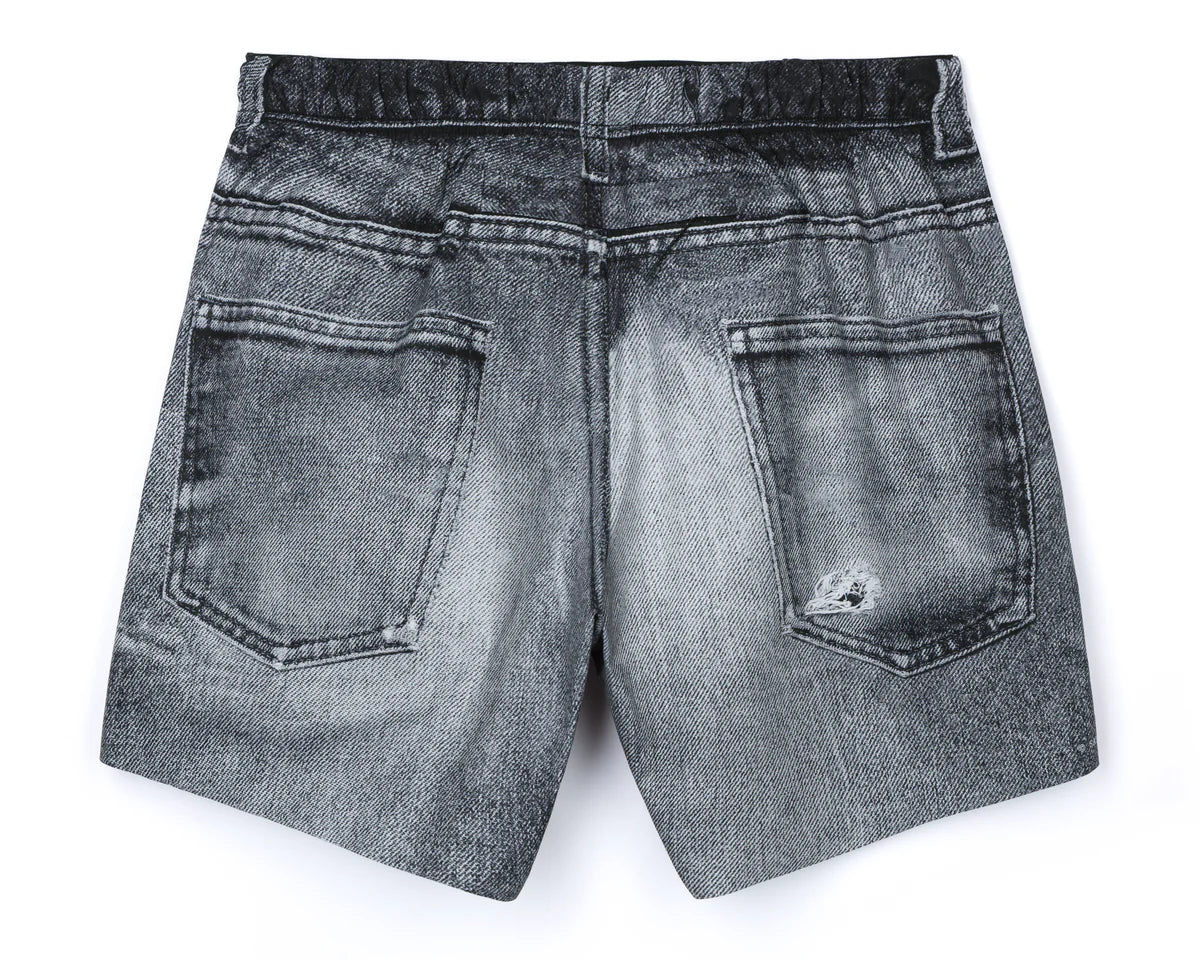 M PeaceShell 5" Unlined Shorts | Black Denim