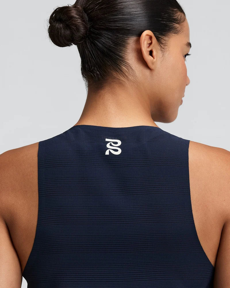 W CoolGrid Race Singlet | NY Navy
