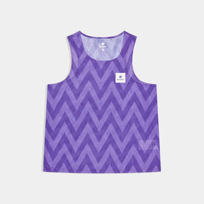 W Zig Zag Air Flow Singlet | Purple