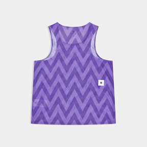 W Zig Zag Air Flow Singlet | Purple