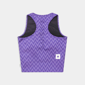 W Zig Zag Combat Crop Top | Purple
