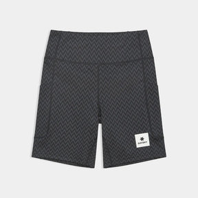 W Zig Zag Combat+ Short Tights 7" | Black