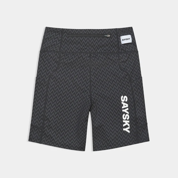 W Zig Zag Combat+ Short Tights 7" | Black