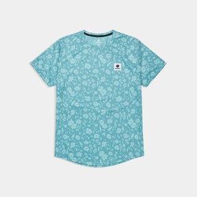 M Flower Combat T-Shirt | Light Blue Flower