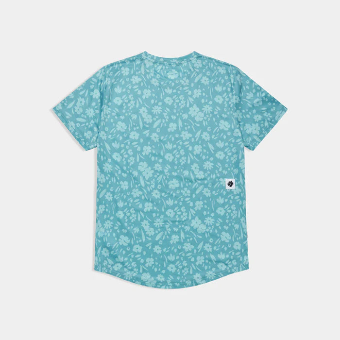 M Flower Combat T-Shirt | Light Blue Flower