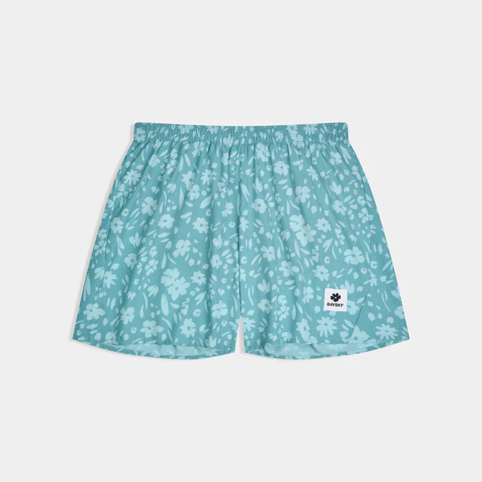 M Flower Pace Shorts 5'' | Light Blue Flower