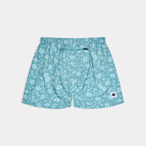 M Flower Pace Shorts 5'' | Light Blue Flower