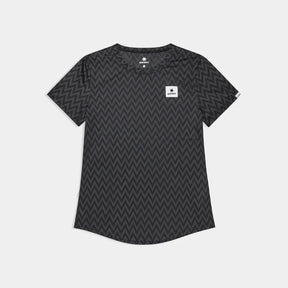 W Zig Zag Combat T-Shirt | Black