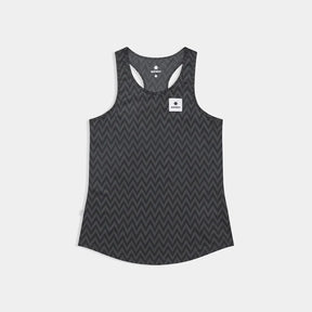 W Zig Zag Combat Singlet | Black